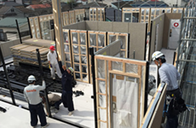 鉄骨建方工事・イメージ①